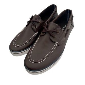 nautica MENS boat Shoes Brown Size 9.5